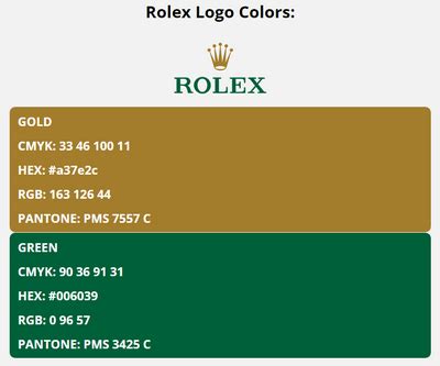 rolex logo color scheme.